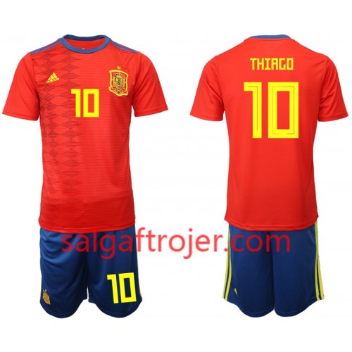 Spanien Fodboldtrøjer THIAGO 10 Børn Hjemmebanesæt 2019 Kort ærmer Spanien Fodboldtrøjer THIAGO 10 Børn Hjemmebanesæt 2019 Kort ærmer